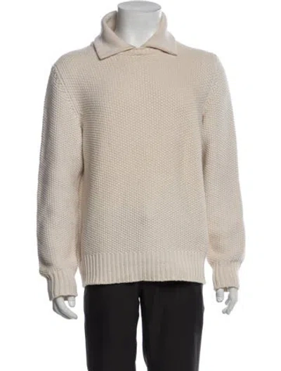 Pre-owned Berluti Cashmere Collar Pullover In Neutrals
