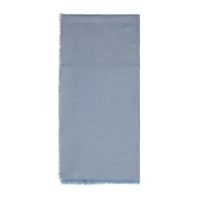 Berluti Cashmere And Cotton Scarf In N Cornflower Blue