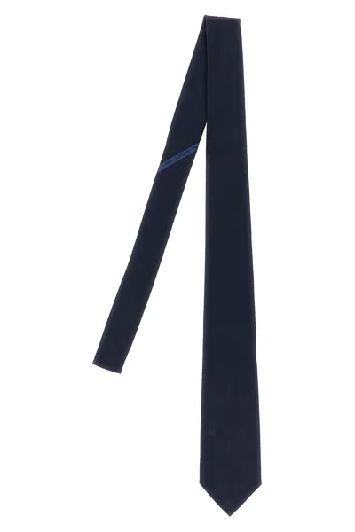 Berluti 'classic Scritto' Tie In Blue