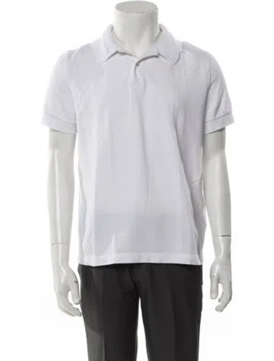 Pre-owned Berluti Collar Short Sleeve Polo Shirt In White