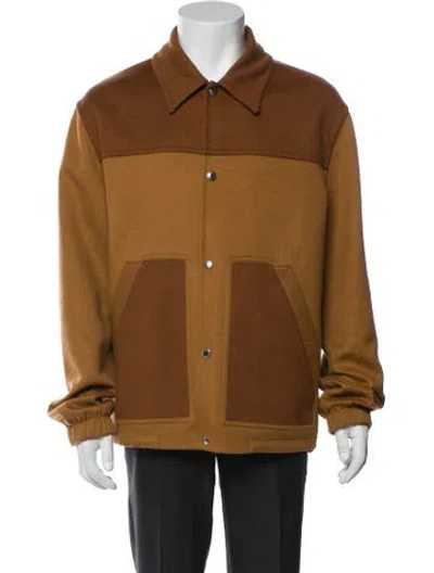 Pre-owned Berluti Colorblock Pattern Denim Jacket In Brown