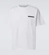 Berluti Leather-trim Crewneck T-shirt In White