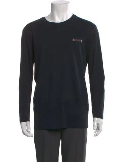 Pre-owned Berluti Crew Neck Long Sleeve T-shirt In Black