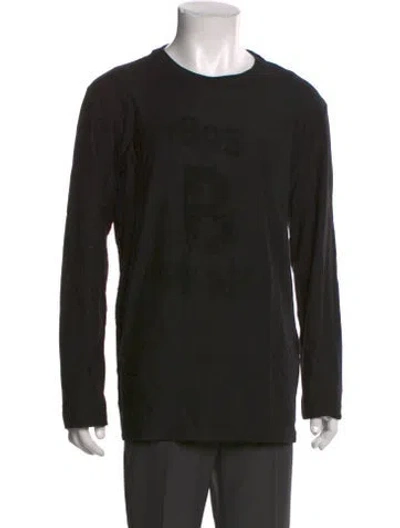 Pre-owned Berluti Crew Neck Long Sleeve T-shirt In Black