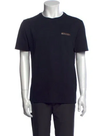Pre-owned Berluti Crew Neck Short Sleeve T-shirt In Blue