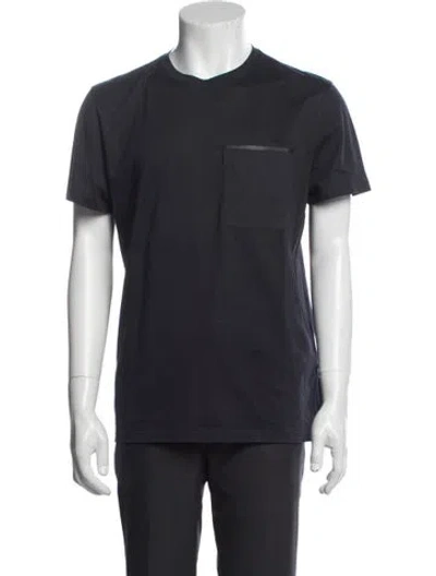 Pre-owned Berluti Crew Neck Short Sleeve T-shirt In Blue