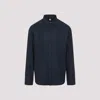 Berluti Mulberry Silk Long-sleeved Shirt In Blue