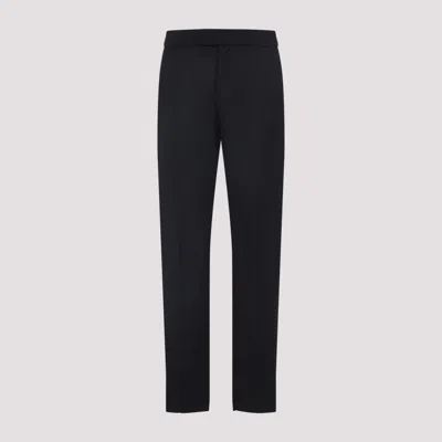 Berluti Dark Lead Mysterious Grey Wool Pants In Black