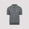 Berluti Scritto Wool Polo T-shirt In Gray
