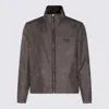 Berluti Dark Grey Casual Jacket In Sepia