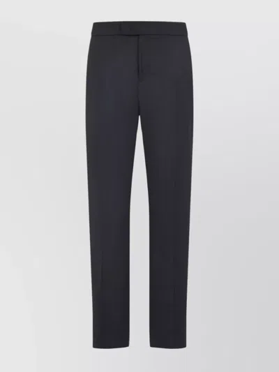 BERLUTI ELASTICATED WAIST WOOL BLEND TROUSERS
