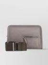 Berluti Grained Leather Shoulder Bag In Gray