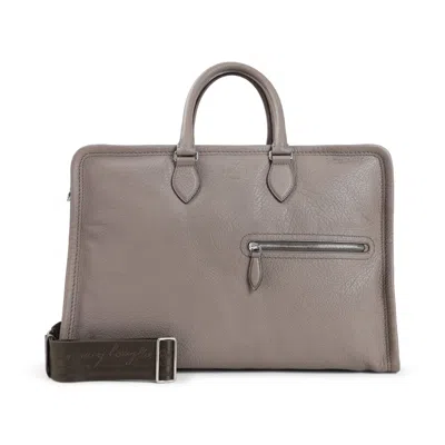 Berluti Grained Leather Travel Bag
