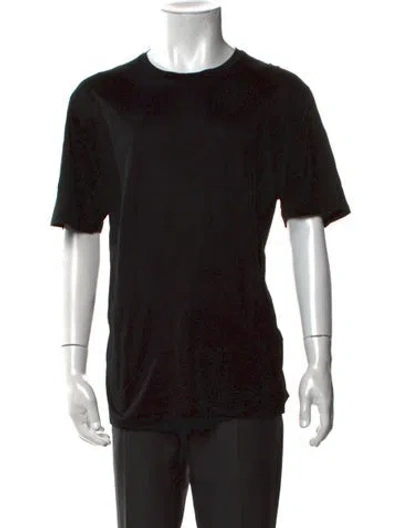 Pre-owned Berluti Graphic Print Crew Neck T-shirt In Black