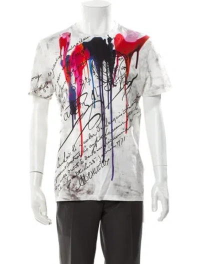 Pre-owned Berluti Graphic Print Crew Neck T-shirt In Multi