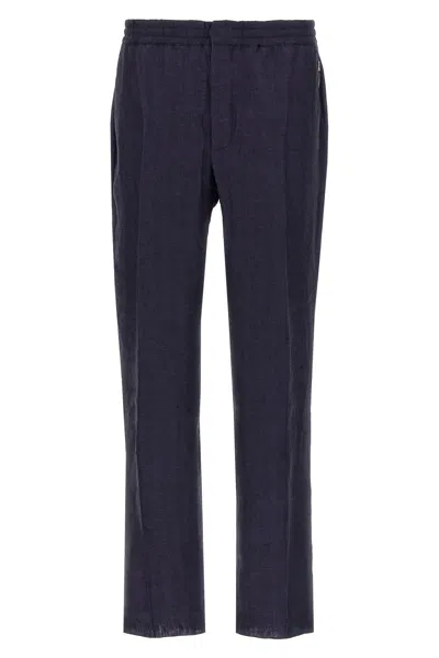 Berluti Herringbone Pants In Blue