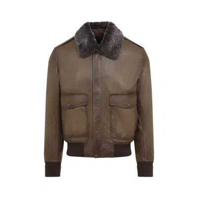 Berluti Deep Sepia Brown Lamb Leather Jacket