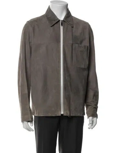 Pre-owned Berluti Lambskin Jacket In Gray