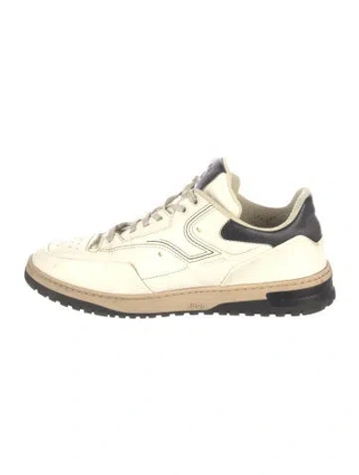Pre-owned Berluti Leather Athletic Sneakers In White