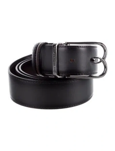 Pre-owned Berluti Leather Belt In Black