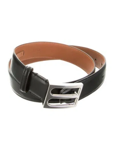 Pre-owned Berluti Leather Belt In Black