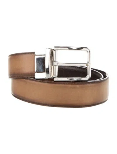 Pre-owned Berluti Leather Belt In Brown