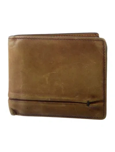 Pre-owned Berluti Leather Bifold Wallet In Brown