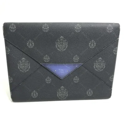 Pre-owned Berluti Leather Clutch Bag () In Black