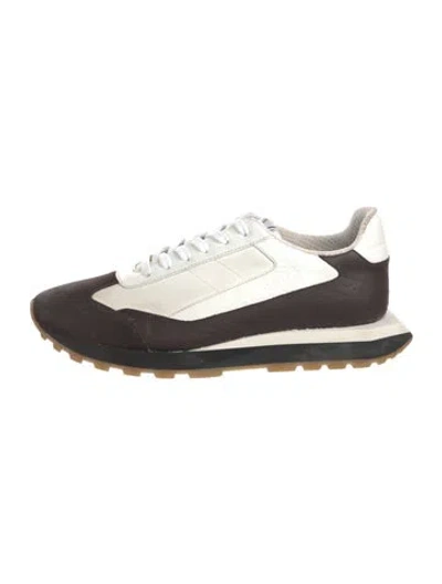 Pre-owned Berluti Leather Colorblock Pattern Athletic Sneakers In Multi
