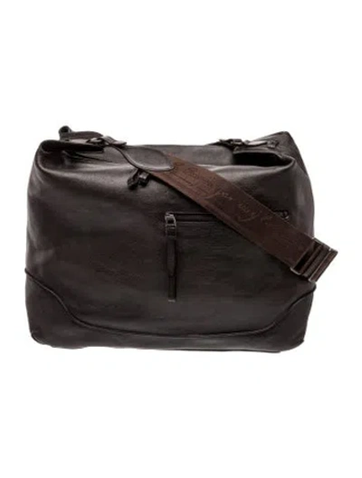 Pre-owned Berluti Leather Crossbody Bag In Black
