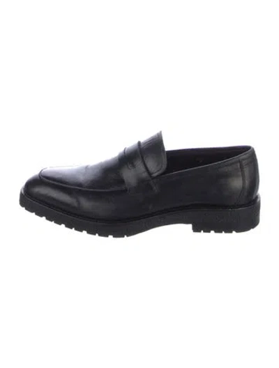 Pre-owned Berluti Leather Dress Loafers In Black