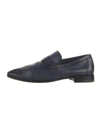 Pre-owned Berluti Leather Dress Loafers In Blue