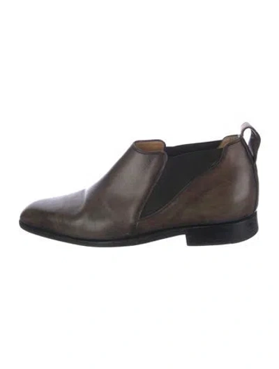 Pre-owned Berluti Leather Dress Loafers In Brown