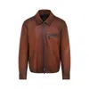Berluti Patina 1 Jour Leather Jacket In Brown