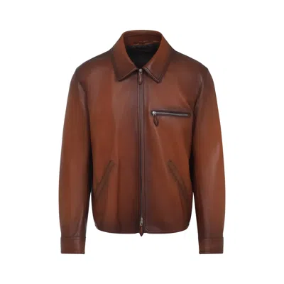 BERLUTI BERLUTI LEATHER JACKET