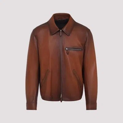 BERLUTI LEATHER JACKET