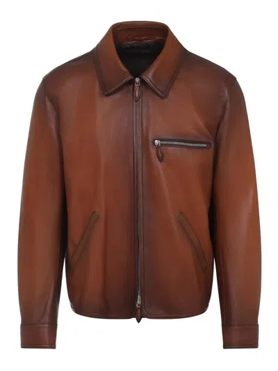 BERLUTI LEATHER JACKET