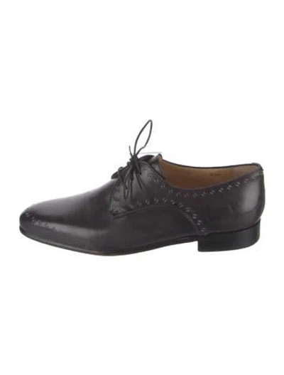 Pre-owned Berluti Leather Loafers In Black
