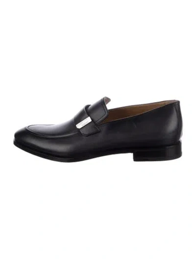 Pre-owned Berluti Leather Loafers In Blue