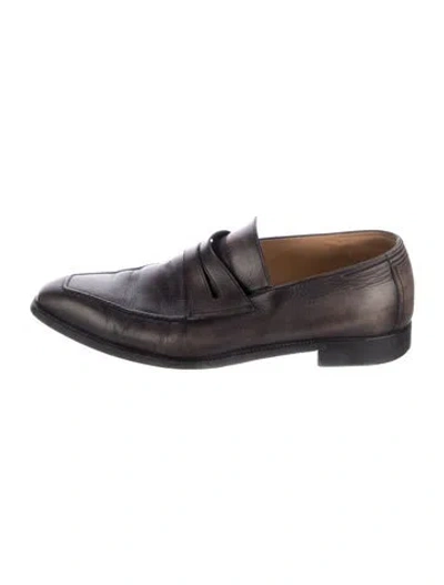 Pre-owned Berluti Leather Monk Straps In Black