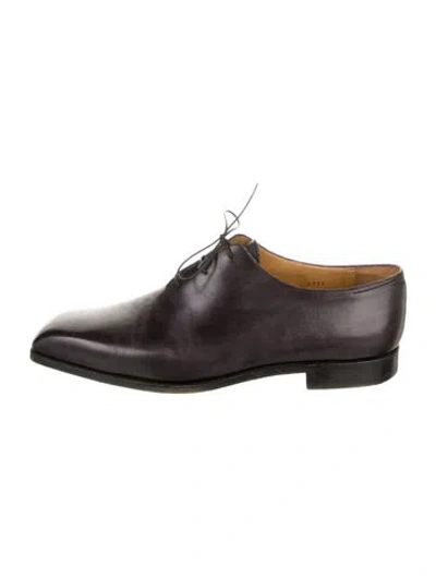 Pre-owned Berluti Leather Oxfords In Black