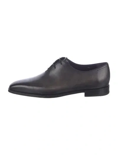 Pre-owned Berluti Leather Oxfords In Black