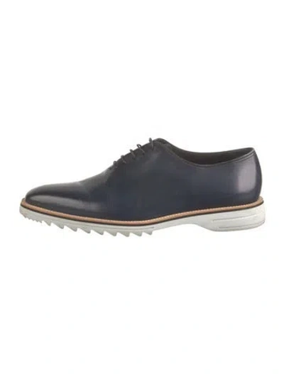 Pre-owned Berluti Leather Oxfords In Blue