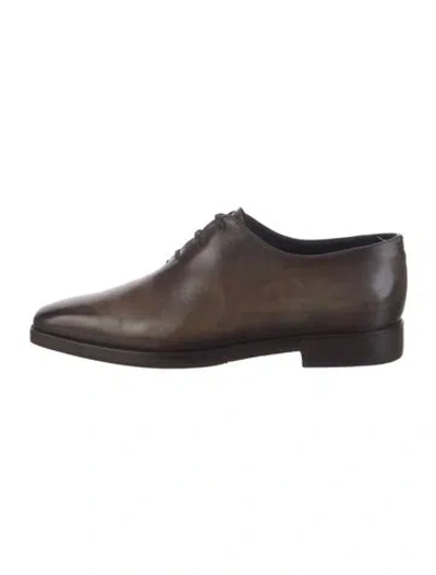 Pre-owned Berluti Leather Oxfords In Brown