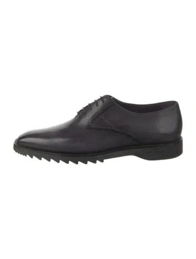 Pre-owned Berluti Leather Oxfords In Green