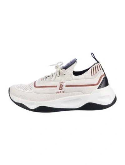 Pre-owned Berluti Leather Printed Sneakers In White