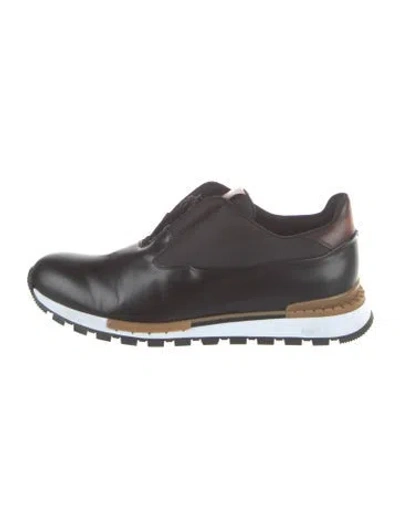 Pre-owned Berluti Leather Sneakers In Black