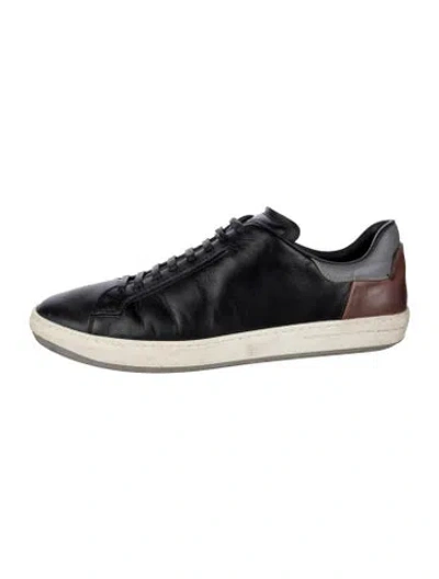 Pre-owned Berluti Leather Sneakers In Black