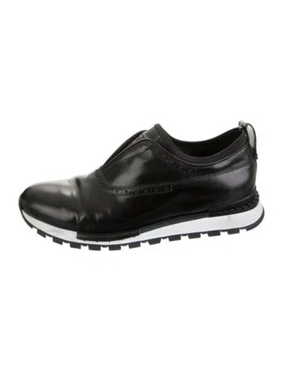 Pre-owned Berluti Leather Sneakers In Black