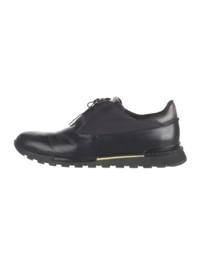 Pre-owned Berluti Leather Sneakers In Blue